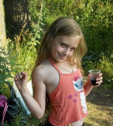 beauty kids in a skirt